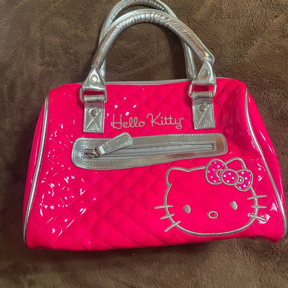 Loungefly Hello Kitty Pink and Silver Women's Bag